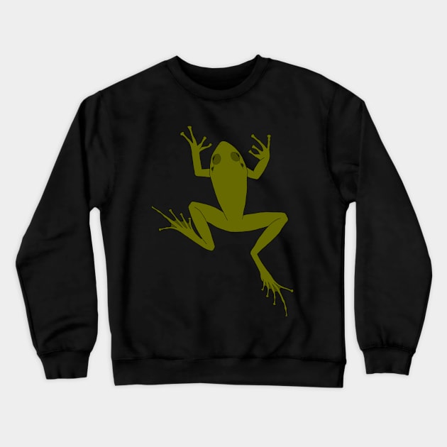 Green Tree Frog Crewneck Sweatshirt by DashingGecko